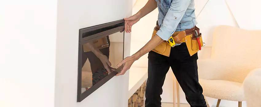 Metal Fireplace Installation in Munster, Indiana