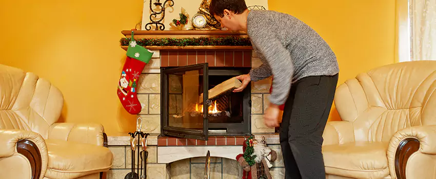 Rusted Metal Fireplace Restoration in Munster, Indiana