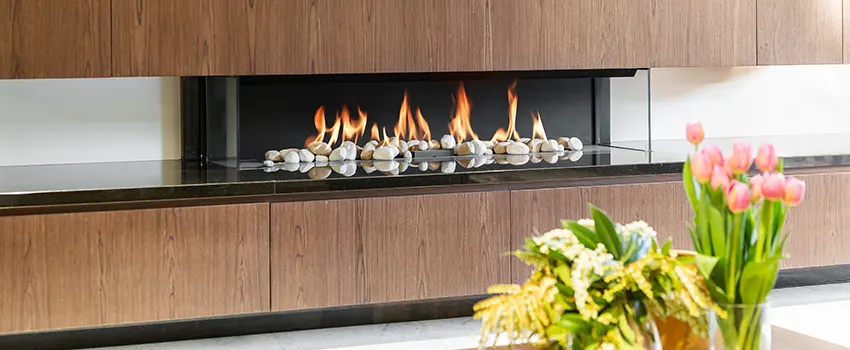 Double-height Fireplace Design Refurbishment in Munster, Indiana