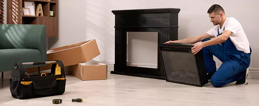 Old Rusted Metal Fireplace Repair And Replacement in Munster, IN
